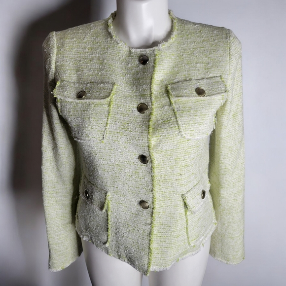 Johnston & Murphy Jackets & Blazers - Johnston & Murphy Lime Green Jacket Lined Size L